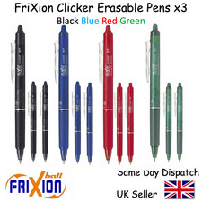 3x Pilot FriXion Rollerball