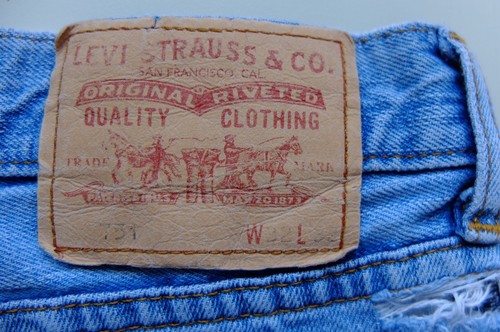 Distressed levi 751 blue - distressed, levi’s