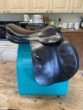 Quality Older Specially Made English  Jumping  Pony Saddle 16” Narrow Fit Havana