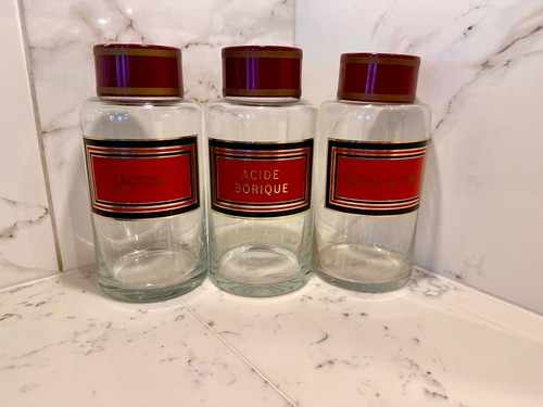 French antique apothecary jars - antique,