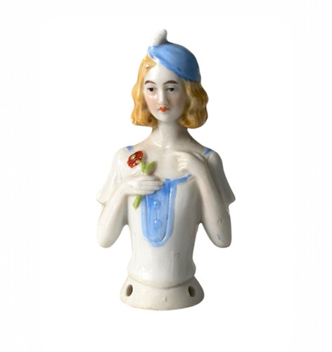 Art deco pin - cushion, half