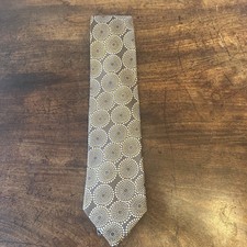 Saville Row London  Men’s Silk Tie Circle Patterns Multicoloured