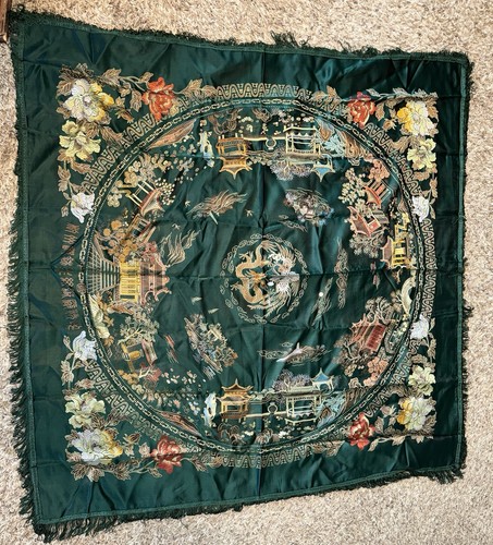 Vtg hangzhou chinese silk - vtg,