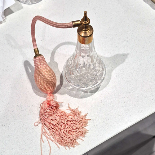 Cut glass crystal perfume - glass,