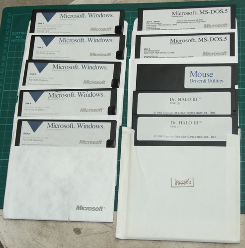 25in 2mb 360k disks - 10,