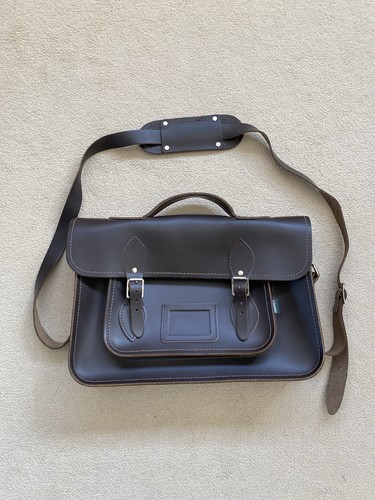 Zatchel leather bag - bag, dark