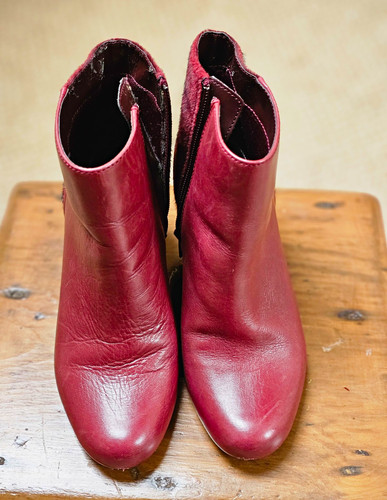 Lotus burgundy leather ankle - lotus,
