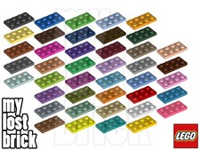 LEGO - Part 3020 - Plates 2x4 (SINGLE) + NEW + SELECT COLOUR / QUANTITY