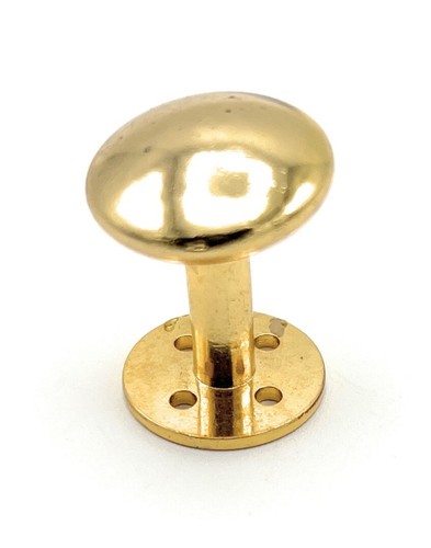 Button plain gold screw base - screw,
