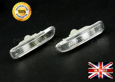 FOR BMW E46 CONVERTIBLE 1999-2003 PAIR FRONT WING SIDE INDICATORS LIGHTS CLEAR