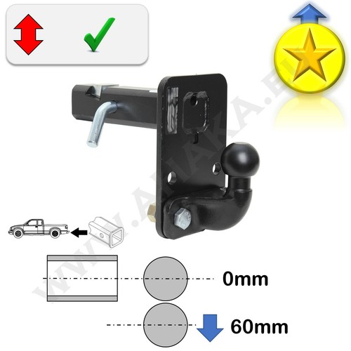 Heavy duty towbar adapter - heavy,