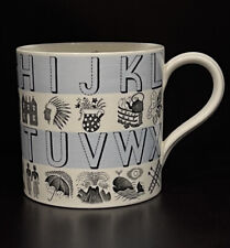 ERIC RAVILIOUS Wedgwood Alphabet mug Rare circa 1937 Blue Wash