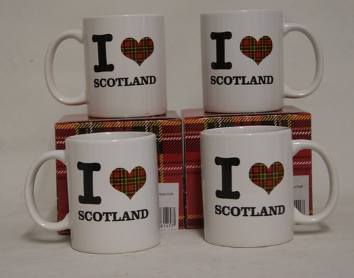 Set four scotland mugs - of,