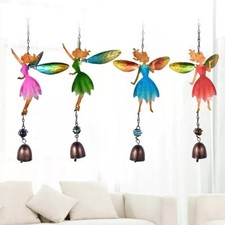Fairy Angel Wind Chimes Romantic Metal Art Wind Bells Outdoor Hanging Decor