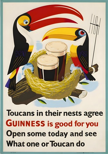 Vintage poster guinness - vintage,