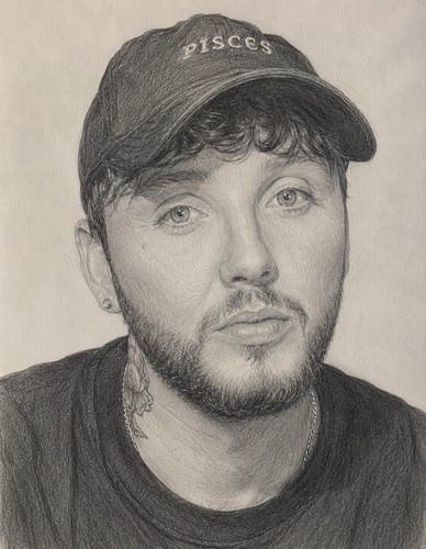 James arthur pencil drawing - james,