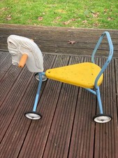 Project! Vintage 1960s Push along Ride on Toddler Walker Horse FOR RESTORATION