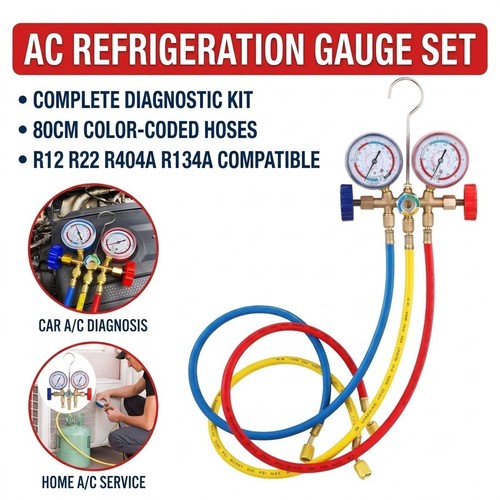 Refrigerant manifold gauge - manifold, set