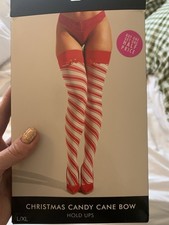 Christmas candy Cane Bow