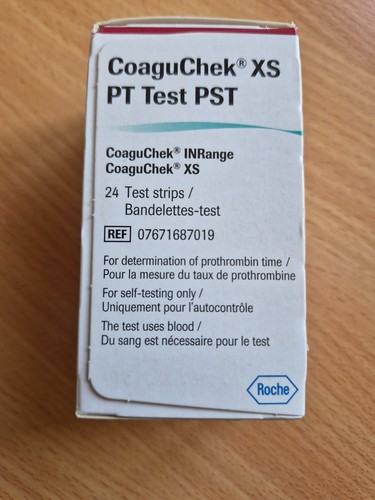 Coaguchek test strips - xs, pt