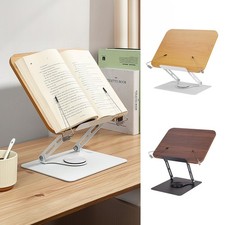 Folding Adjustable Book Stand Recipe Books Tablet Holder Rack Reading Bookstand