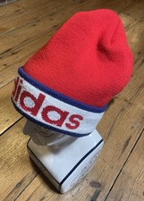Adidas Originals Beanie Hat In Red, White And Blue - One Size, Good Condition