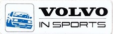 VOLVO IN SPORTS ETC DTM 240 SALOON TOURING CAR ORIGINAL PERIOD STICKER AUFKLEBER