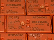 Schrack RTD14012 SPDT Non-Latching Relay PCB Mount 12vdc 16a/250vac