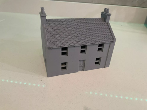 Scottish village house model - scottish,
