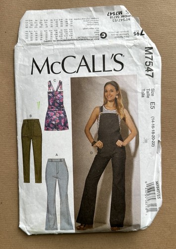 Mccalls sewing pattern 7547 - mccalls,