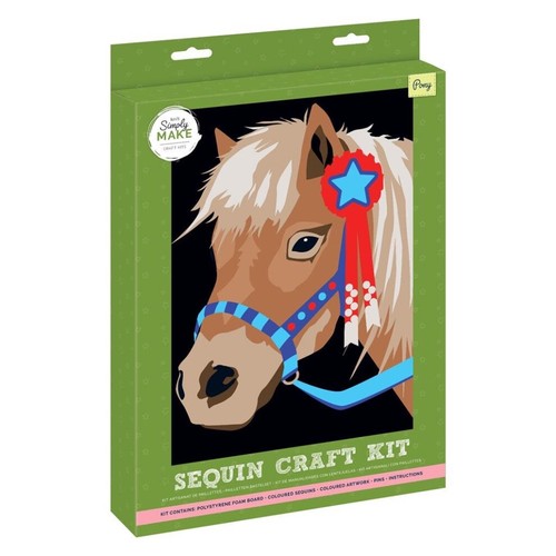 Simply make pony sequin craft - simply,