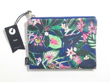 Pencil Case Typo Blue Zipper