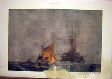 Old Antique Print Fishing