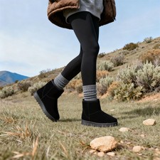 LADIES WOMENS FLAT FAUX FUR