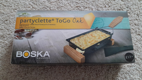 New boxed partyclette togo oak - new/boxed,