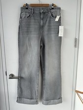 Pilcro Anthropologie - Baggy Slim Boyfriend High-Rise Relaxed Jeans - grey - w32