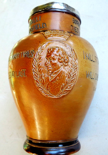 Victorian stoneware whisky jug - victorian,