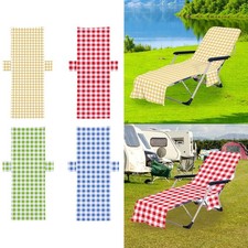 Lounge Cover Sun Lounger Beach Towel with Pockets Practical Microfiber Lounge