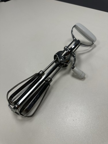 Vintage rotary hand egg beater - hand,