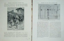 Original Old Antique Print