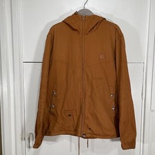 Pretty Green Ridley Jacket Rust Orange Size Large Liam Gallagher