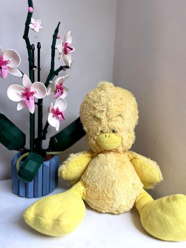 Yellow plush duck soft - yellow, |