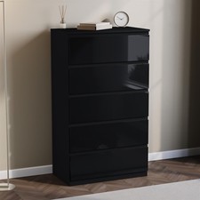 High Gloss 5 Drawer Chest of