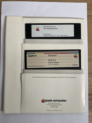 Apple iie intro dos system - iie, 3.3