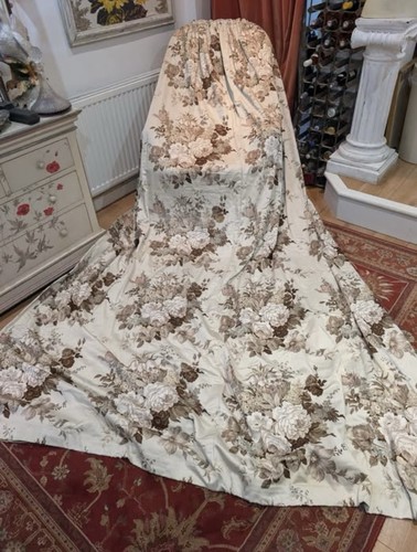Pair wide vintage floral - pair, of