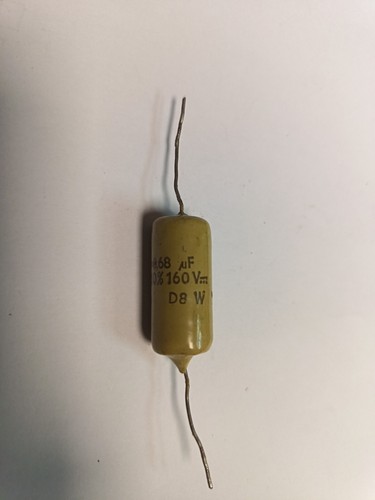 Mullard mustard 68uf 160v - 0.68uf,