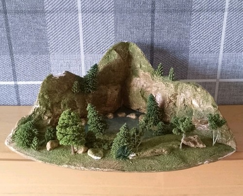 Table top game diorama forest - top,