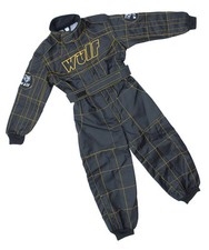 Kids Wulfsport Motocross MX Quad, Karting  MX  Racing Overalls Plain Blk/Yellow