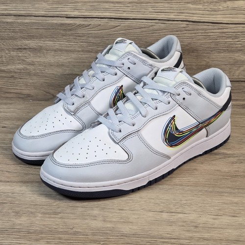 Nike dunk low swoosh white - dunk, 3d
