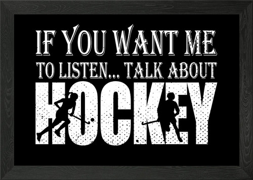 Field hockey text - art, gift